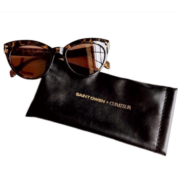 Saint Owen tortoise Shell sunglasses NEW $95 - Picture 2 of 4